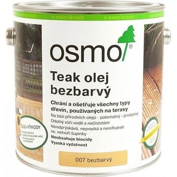 Osmo 007 Terasový teakový olej 0,75 l bezbarvý