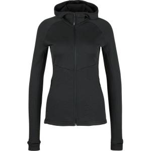 Stoic Дамско вълнено яке Stoic Women's MerinoFleece240 StorforsSt. Zip Hoody Merino hoodie - Black - размер XL (105-6669-0115)