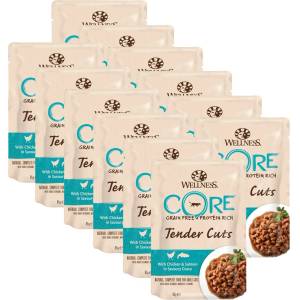 Wellness Core Tender Cuts пиле и сьомга 12 x 85 г