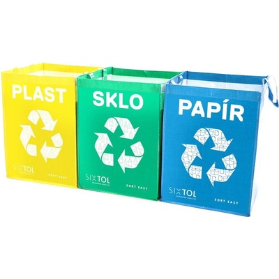 Sixtol Tašky na triedený odpad SortT Easy 3 Basic, 3 x 36 l, 3 ks