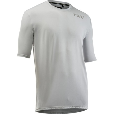 Northwave Мъжка фланелка с къс ръкав за колоездене Northwave Xtrail Jersey Short Sleeve Cycling jersey - Light Grey / Sand (056-3995-0214)