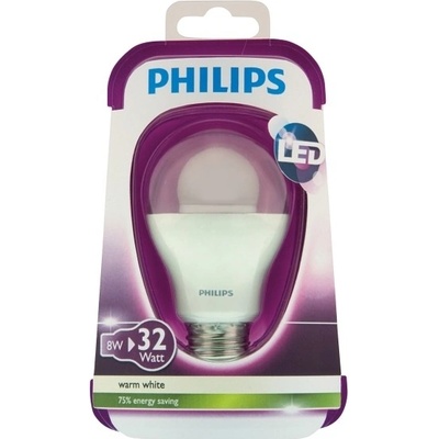 Philips Massive LED E27 8W Teplá bílá
