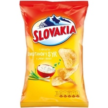 Slovakia Chips S príchuťou smotanový syr a jarná cibuľka 130 g