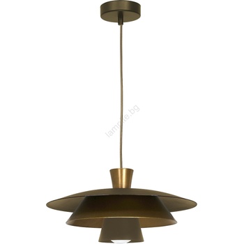 Luminex Пендел PLATO 1xE27/15W/230V месинг/златист (LU3170)