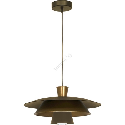 Luminex Пендел PLATO 1xE27/15W/230V месинг/златист (LU3170)