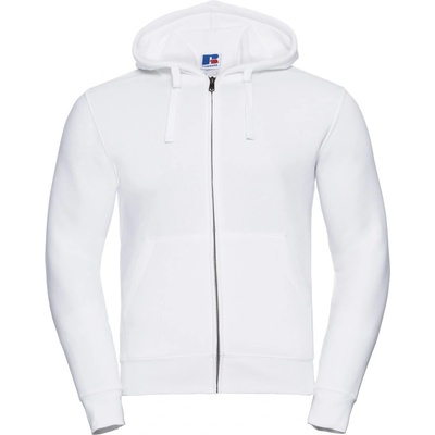 Russell mikina s kapucí 266M Authentic na zip, pánská COT10266M00100 white