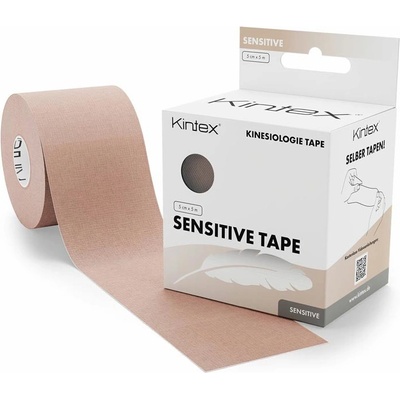 Kintex Sensitive kinesiologický tejp pro citlivou pokožku tělová 5cm x 5m – Sleviste.cz