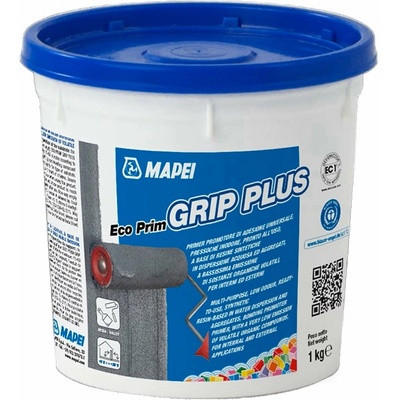 MAPEI Eco Prim Grip Plus viacúčelový adhézny mostík na steny a podlahy 1 kg Šedá
