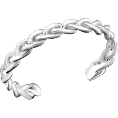 Olivie Stříbrný propletený prsten na nohu 2736