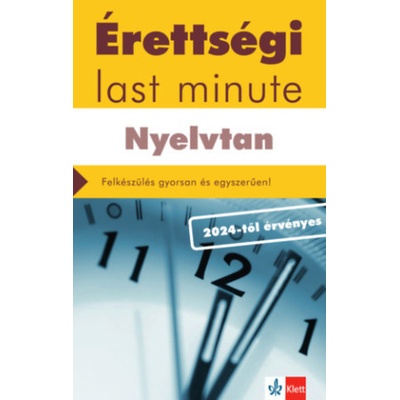 Érettségi Last minute - Nyelvtan