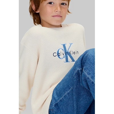 Детски памучен пуловер Calvin Klein Jeans (IB0IB02598.9BYA)