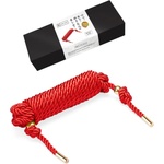  Въже за робство, памучно, 5 метра - Shibari Rope Red (LIEBESE056)