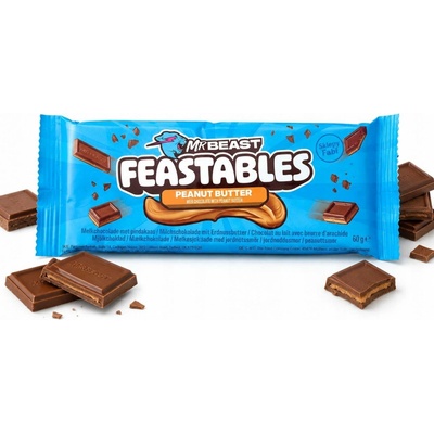 Feastables MrBeast Deez Nutz s arašídovým krémem 60 g