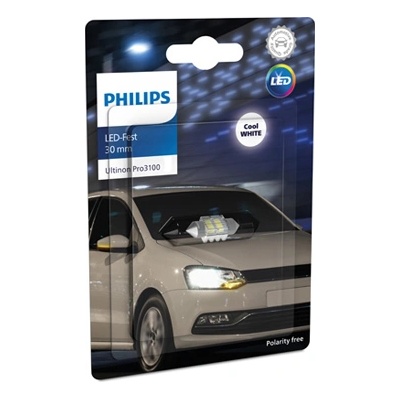 Крушка, LED, светлини купе PHILIPS C5W, 12V, 0, 8W, 6000K, 65lm, 1 бр