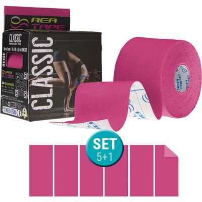Rea Tape Classic růžový set 5 + 1 5 cm x 5 m