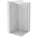 Mexen Mist-H T лява отваряема душ кабина 80 x 80 см, прозрачна, матиран никел (8A5T-080-080-97-00-L)