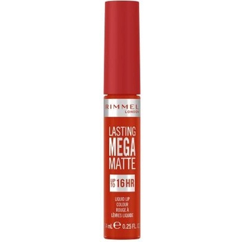 Rimmel Lasting Mega Matte Liquid Lip Colour дълготрайно матово течно червило 7.4 ml нюанс Scarlet Flames