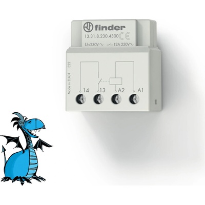 Relé 230V AC, SPST-NO, 12A, Finder 13.31.8.230.4300