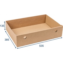 Karton Pak Úložný box Eko karton 55 x 40 x 13 cm přírodní