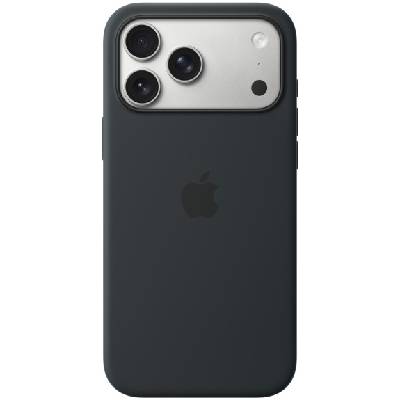 Оригинален Apple силиконов калъф с MagSafe за iPhone 17 Pro Max - черен (90010)
