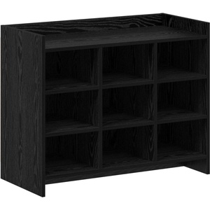 vidaXL Шкаф за обувки Черен дъб 85 x 39, 5 x 70 см Инженерна дървесина (8011364)