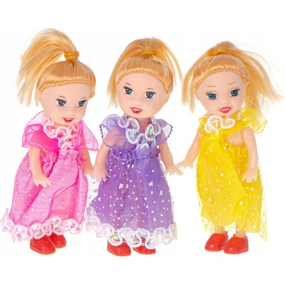 KIK KX5122 Bábiky pre domček pre bábiky sada 3 ks 10 cm