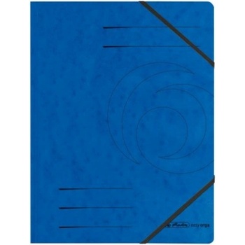 Image 1 of Herlitz Папка Herlitz Easy Orga, за документи, изработена от картон, с три капака и ластик, размер 250х340мм, синя (OK100306)