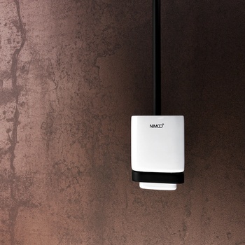 Nimco Maya WC kefa s držiakom, biela keramika čierny mat MAC 29094KN-90 MAC 29094KN-90