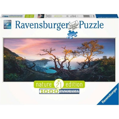 RAVENSBURGER Panoramatické Sirnaté jezero na hoře Ijen Jáva 1000 dílků