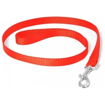Duvoplus Nylon повод - червен, дължина 120 см, ширина 10 мм, Белгия - 0111000001