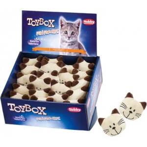 Nobby Играчка за котка, възглавница Cat, с корен от валериана, със звук - 6 см, NOBBY Германия 64956