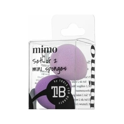 MIMO Set of 2 Mini Sponges houbička na make-up set Purple – Zboží Dáma