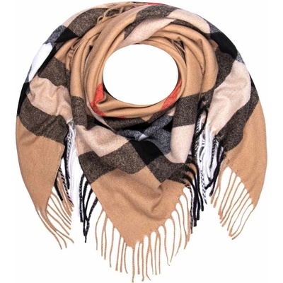 Biju Dámský kašmírový šátek hnědý 7200820 – Zboží Dáma