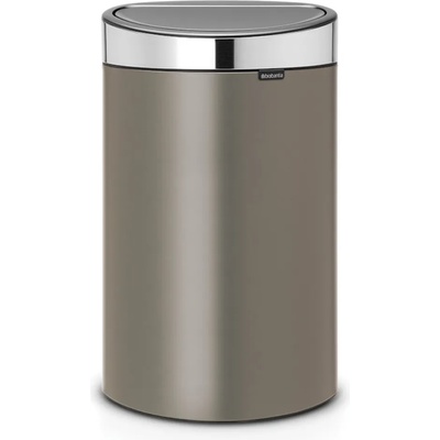 Brabantia Кош за смет Brabantia Touch Bin New 40L, Platinum, метален капак (650529)