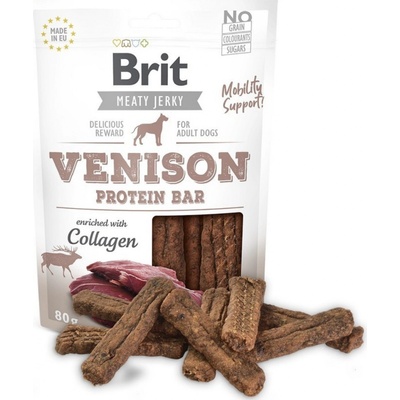 Brit Jerky Venison Protein Bar 80 g – Zboží Dáma