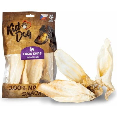 KIDDOG 100% Natural Snack jahňacie ucho celé se záuškem 12 14 cm 4 ks