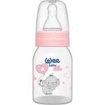 Wee Baby Бебешко шише Wee Baby Classic - 125 ml, розово със слонче (851) - ozone
