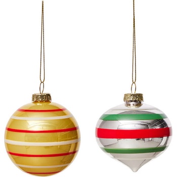 OYOY Vintage Christmas No. 3 Коледни топки, 2 бр (L301343)