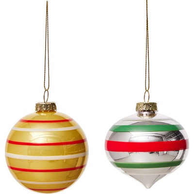 OYOY Vintage Christmas No. 3 Коледни топки, 2 бр (L301343)