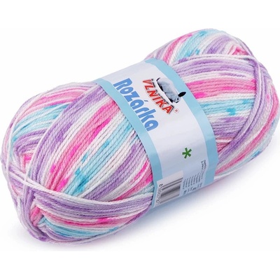 Pletací příze Rozárka 100 g - 2 (43) žlutá modrá