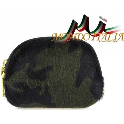 Made in Italy kožené púzdro 403 vojensky zelené