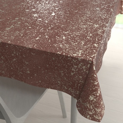Biante Veľký zamatový obdĺžnikový obrus Isabela IBL-013 Gold Design staroružový 160x220 cm