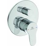 Ideal Standard Вграден смесител за вана и душ Ideal Standard Cerabase в гланцов хром с включено тяло за вграждане (A7393AA)