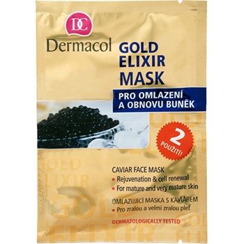 Dermacol Gold Elixir pleťová maska 16 ml