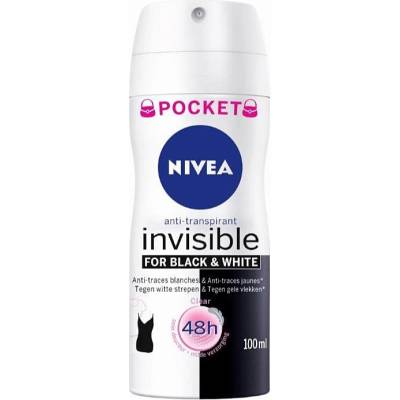 Nivea Invisible Black & White Clear антиперспирант в спрей за жени 100ml