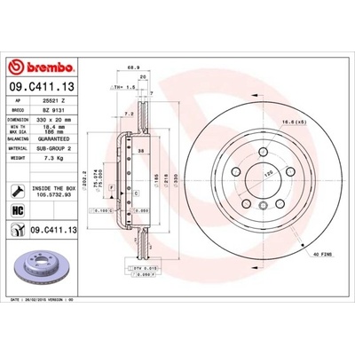 BREMBO 09.C411.13