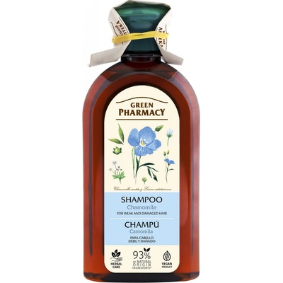 Green Pharmacy šampon pro barvené a melírované vlasy Heřmánek a lněný olej 350 ml