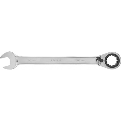 Neo Tools plochý očkový klíč s ráčnou 30 mm 09-341