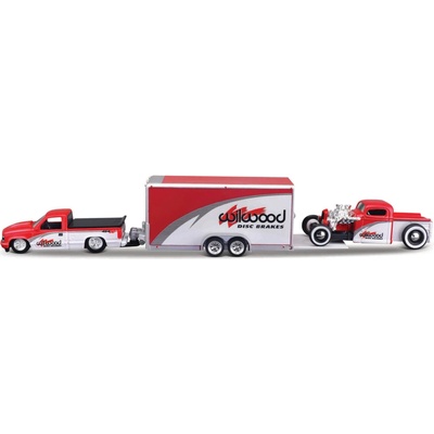 Maisto Design Team Haulers 1993 Chevrolet 454 SS Pick up Car Trailer 1936 Chevy Pickup 1:64