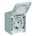 Efapel Контакт тип Шуко ip65, ik07; 16a - 250v ~ ccz - сив (48131 ccz)